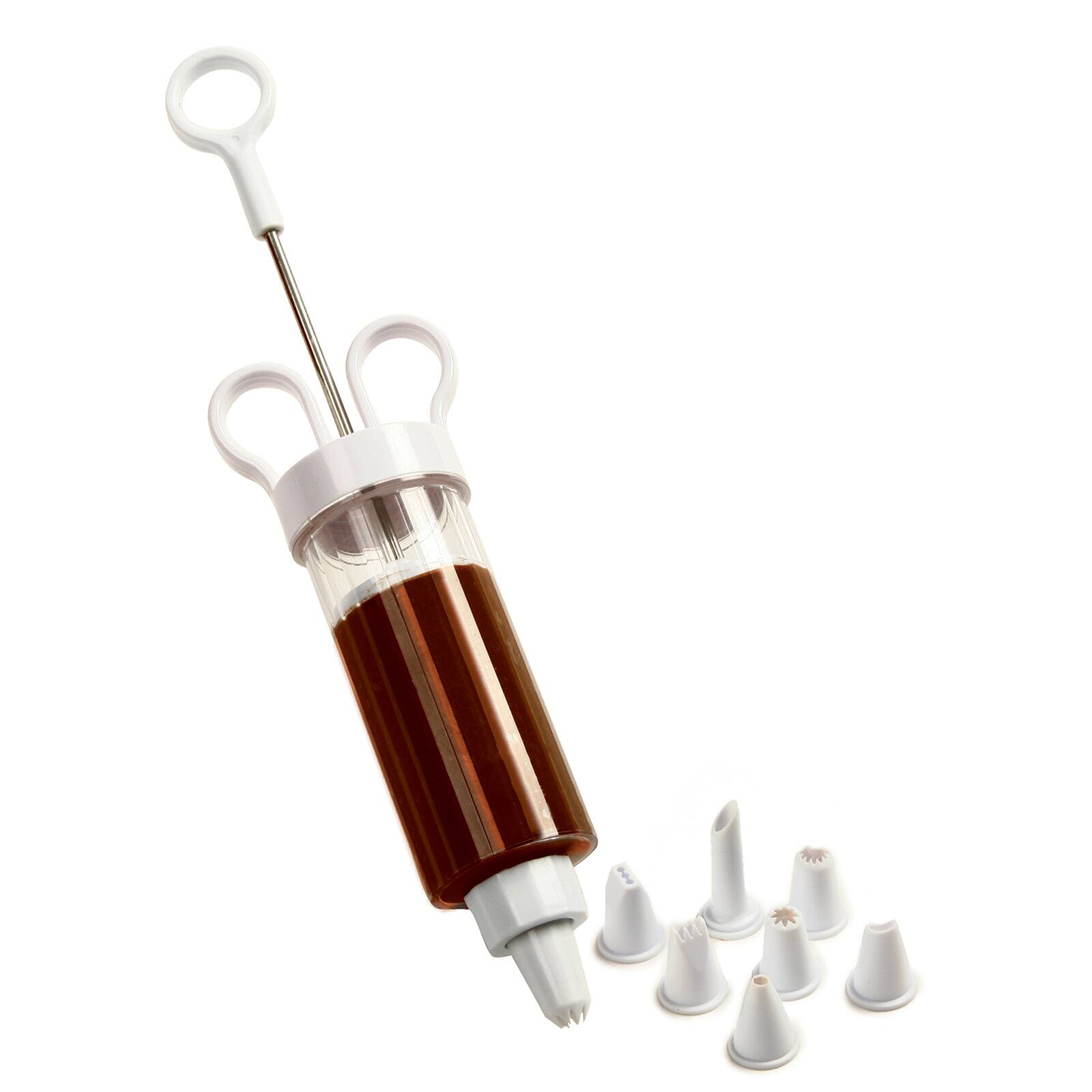 Alt View 3. Norpro - Cupcake Injector/Decorating Icing Set, 9-Piece, Stainless Steel Tips - White.