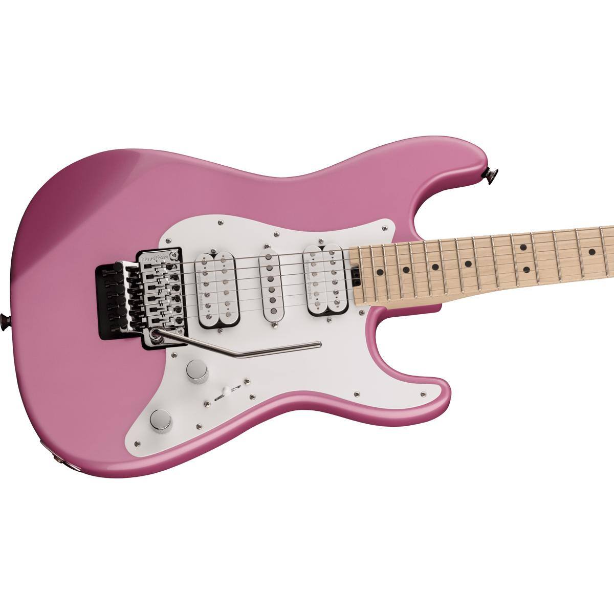 Alt View 4. Charvel - Charvel Pro-Mod So-Cal Style 1 HSH FR M Electric Guitar, Platinum Pink.