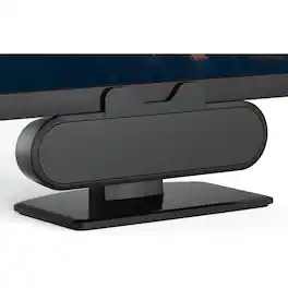 Dazzed Corner - USB Computer Speakers with Clip-On,Wired Mini Sound Bar - Black