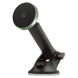 Nimbus9 - Qi2 Wireless Charging Magnetic Phone Mount (Windshield/Dash) - Brushed Gray - Dark Gray