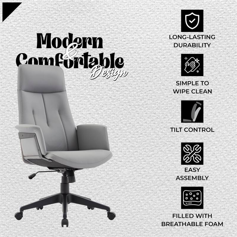 Modern Comfortable Design

- LONG-LASTING DURABILITY
- SIMPLE TO WIPE CLEAN
- TILT CONTROL
- EASY ASSEMBLY
- FILLED WITH BREATHABLE FOAM