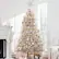 Front. Best Choice Products - Best Choice Products 6ft Prelit Artificial Tinsel Christmas Tree Festive Holiday Decoration w/ 1,000 Tips - Silver - Silver.