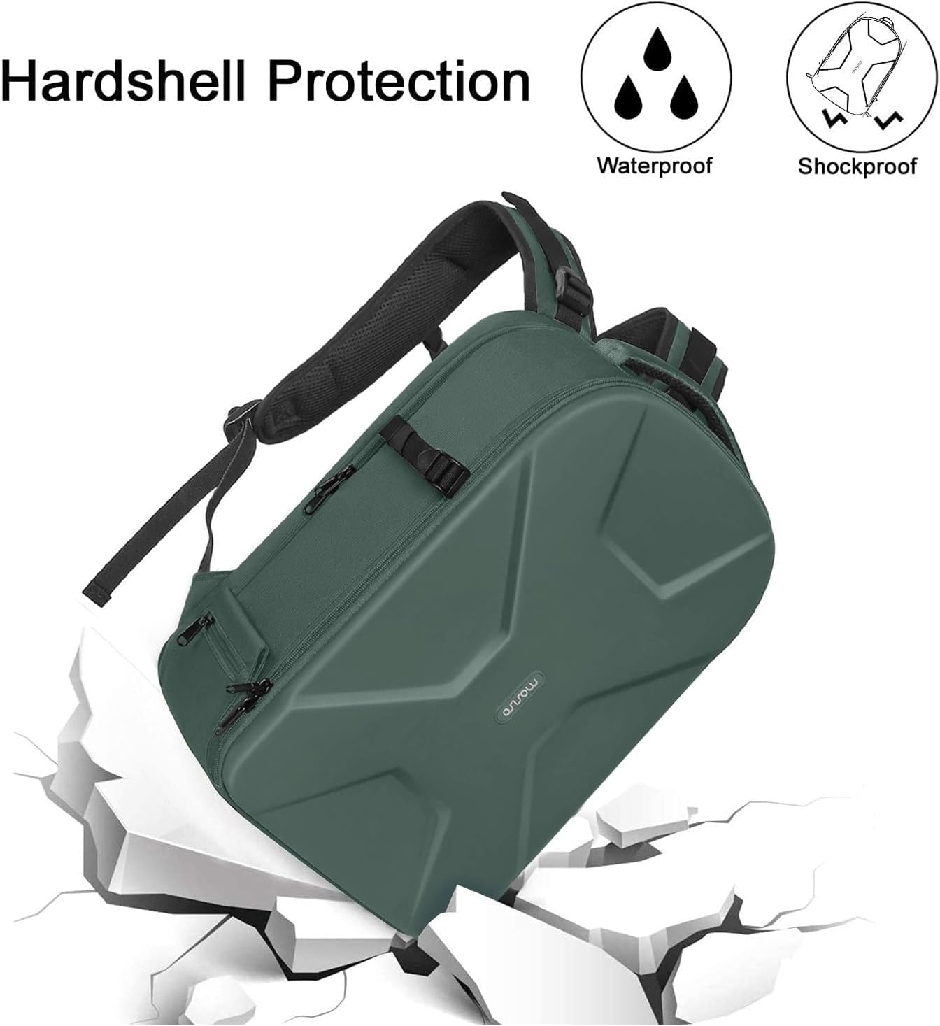 Hardshell Protection  
Waterproof  
Shockproof