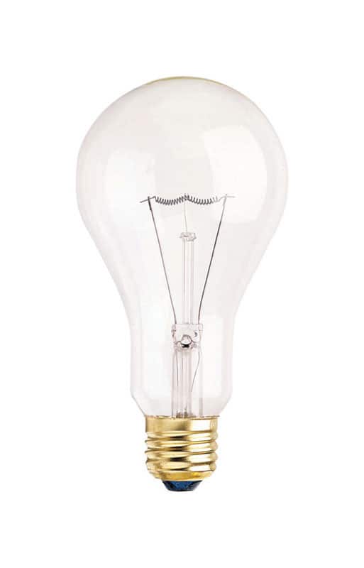 Westinghouse - 200 W A23 A-Shape Incandescent Light Bulb Medium Base (E26) White 1 pk