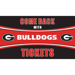 Evergreen Enterprises - Georgia Bulldogs 28" x 16" Come Back With Tickets Door Mat - Multicolor