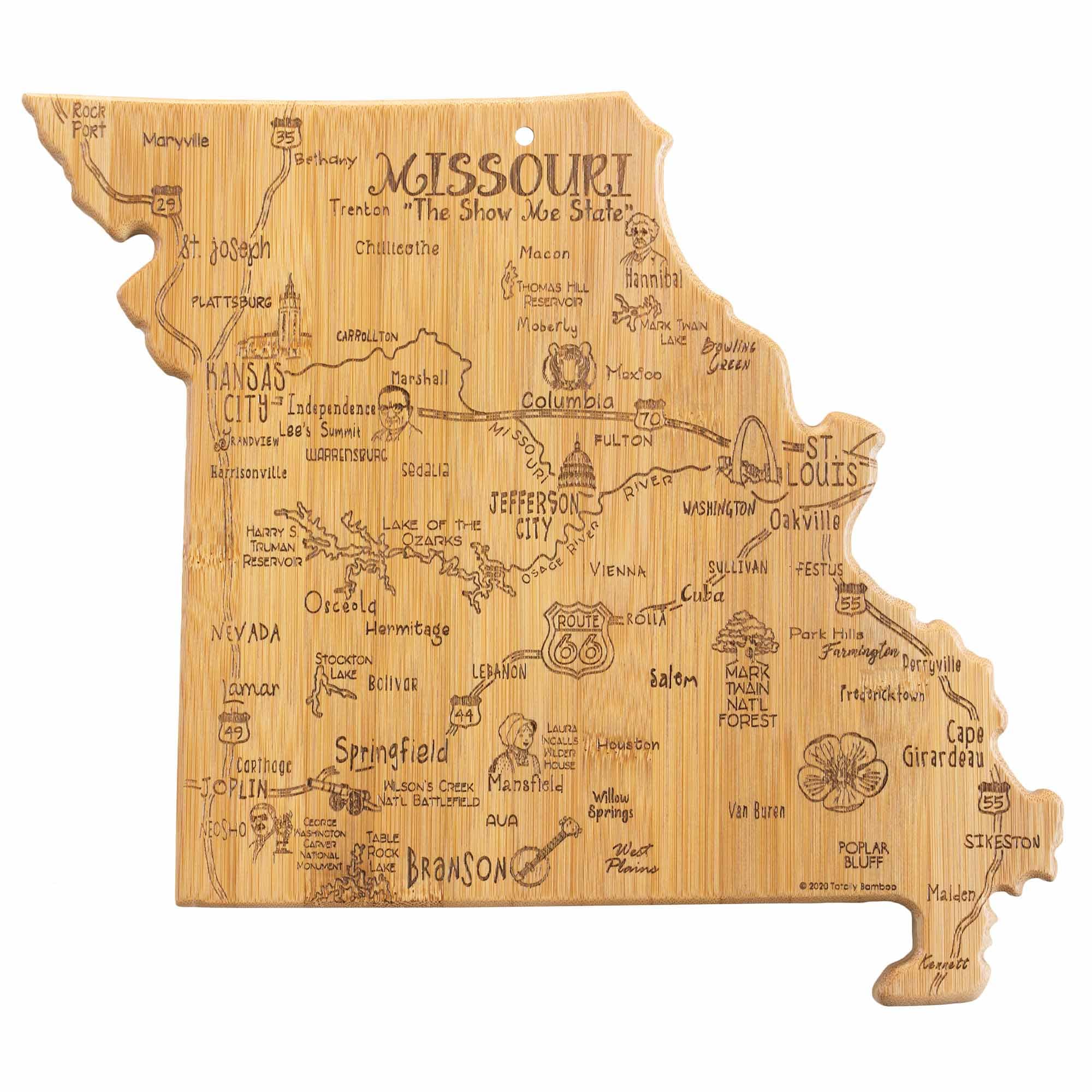 "Totally Bamboo - Destination Missouri Cutting Board, 11-3/4"" x 13-1/2""" price history on PriceWatchPro