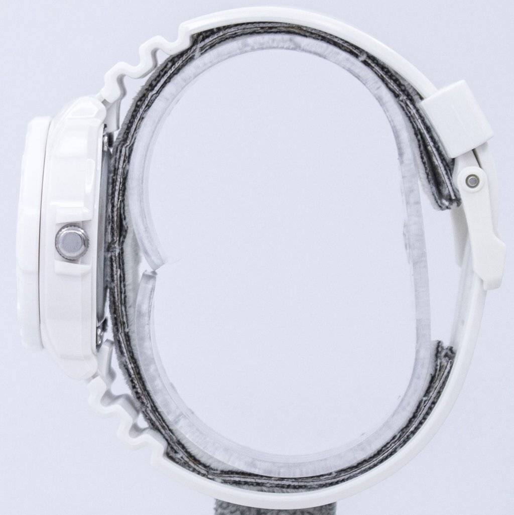 Left. Casio - Enticer Analog White Dial LRW-200H-7BVDF LRW200H-7BVDF Women's Watch - Silver.