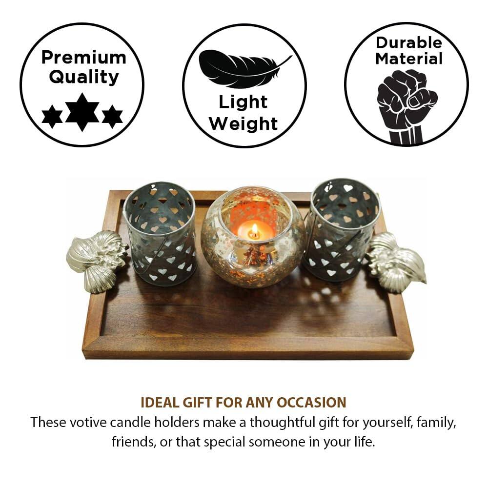 Premium Quality Light Weight Durable Material

IDEAL GIFT FOR ANY OCCASION

These votive candle holders make a thoughtful gift for yourself, family, friends, or that special someone in your life.