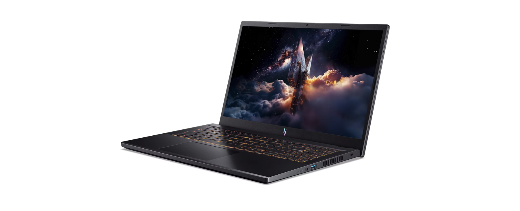 Left. Acer - Nitro V 15 15.6" Core 5 210H 16GB 512GB SSD RTX 4050 Windows 11 Home - Black.