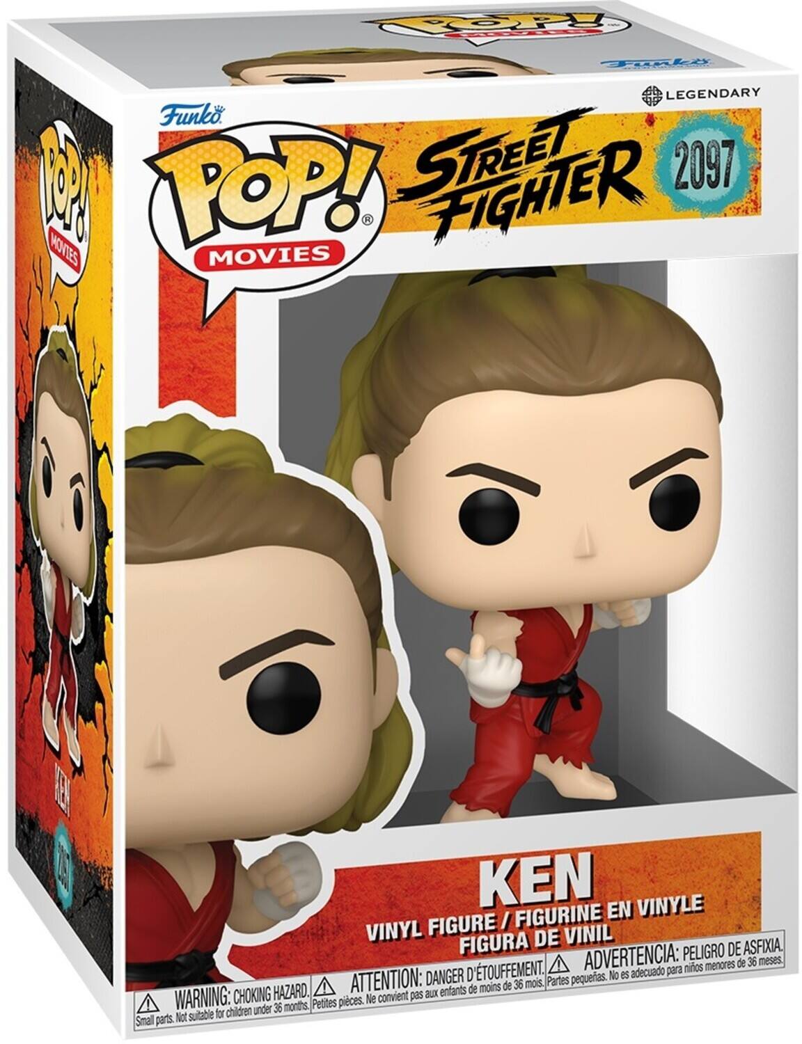POP! Funko B POP! STREET FIGHTER 2097 MOVIES MOVIES  
KEN EN VINYLE FIGURE / FIGURINE VINYL FIGURA DE VINIL  
ADVERTENCIA: PELIGRO DE ASFIXIA. ! menores de 36 meses, D'TOUFFEMENT. adecuado para nios  
DANGER petites. No es HAZARD. ATTENTION: aux enfants de moins de 36 mois.  
WARNING: CHOKING Petites pieces. Ne convient pas for children under 36 months, Small parts. Not suitable