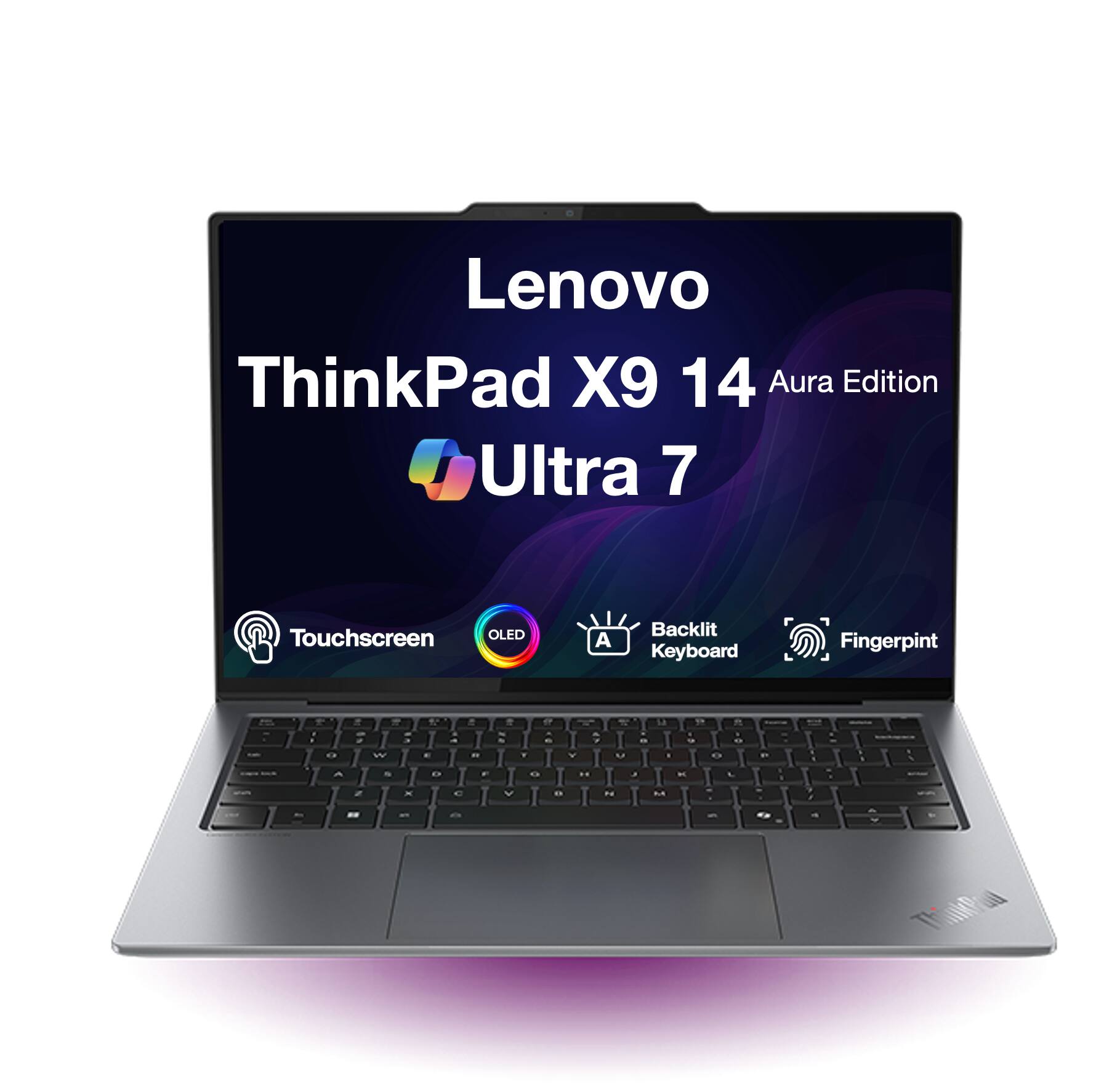 Lenovo ThinkPad X9 14 Aura Edition Ultra 7  
Touchscreen OLED  
Backlit Keyboard  
Fingerprint