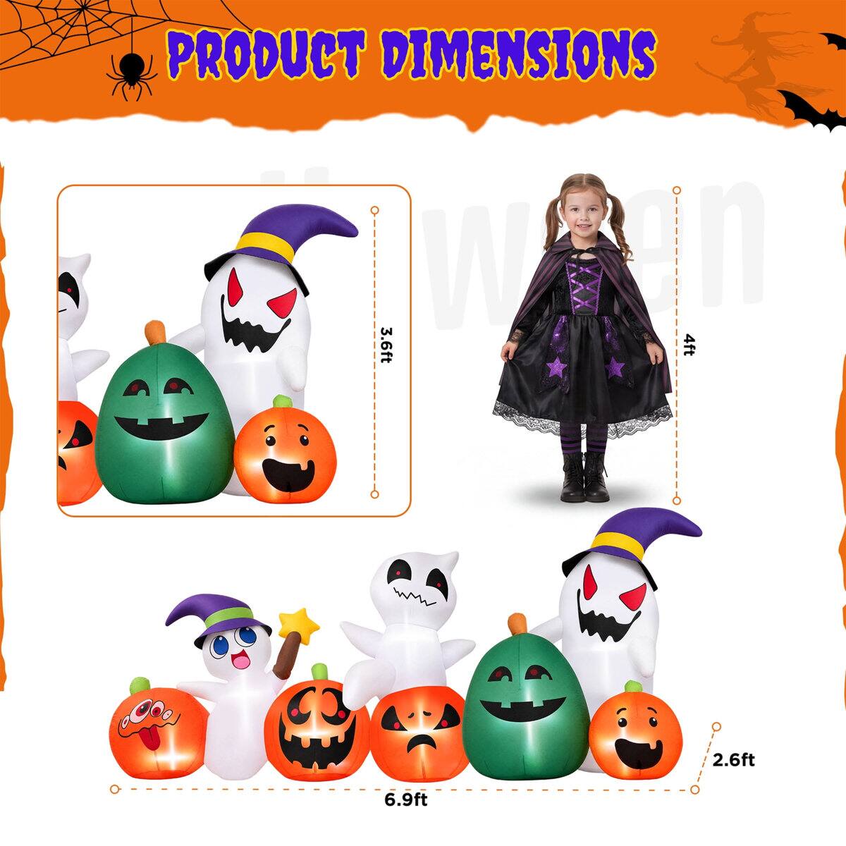 PRODUCT DIMENSIONS  
3.6ft  
4ft  
2.6ft  
6.9ft