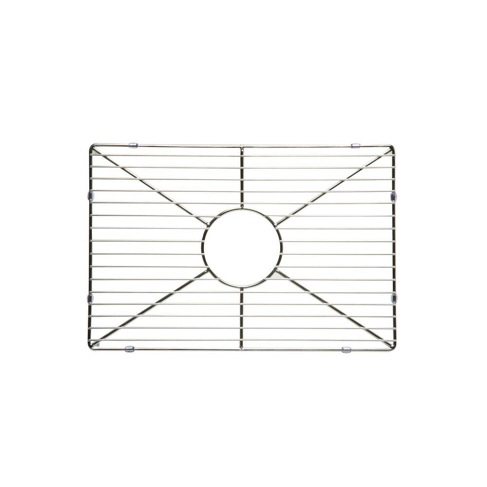 Front. Alfi - Stainless steel kitchen sink grid for AB2418SB, AB2418ARCH, AB2418UM - Gray.