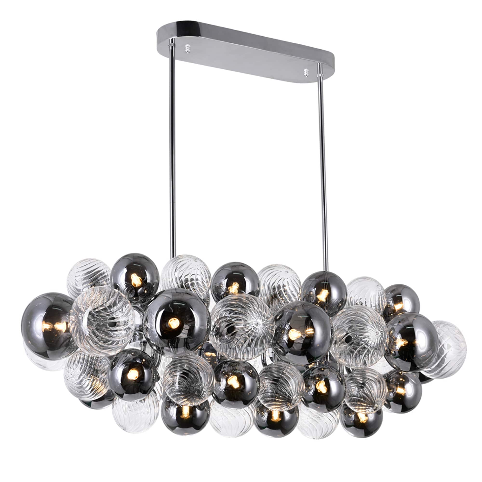 CWI Lighting - Pallocino 27 Light Island/Pool Table Chandelier With Finish - Chrome