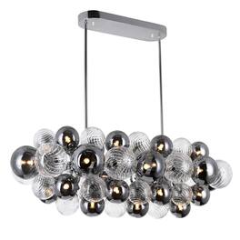 CWI Lighting - Pallocino 27 Light Island/Pool Table Chandelier With Finish - Chrome