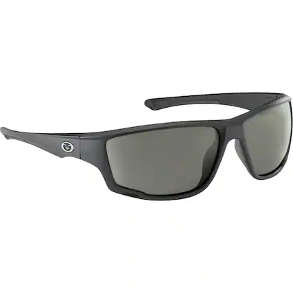 Front. Flying Fisherman - Flying Fisherman Solstice Polarized Sunglasses - Matte Black/Smoke - Brown.