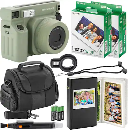 instax WIDE 400
FUJIFILM
instax WIDE
INSTANT FILM / FILM
INSTANTANEA / PELICULA INSTANTANEA
20
BATTERIES
BATTERIES
BATTERIES
BATTERIES
