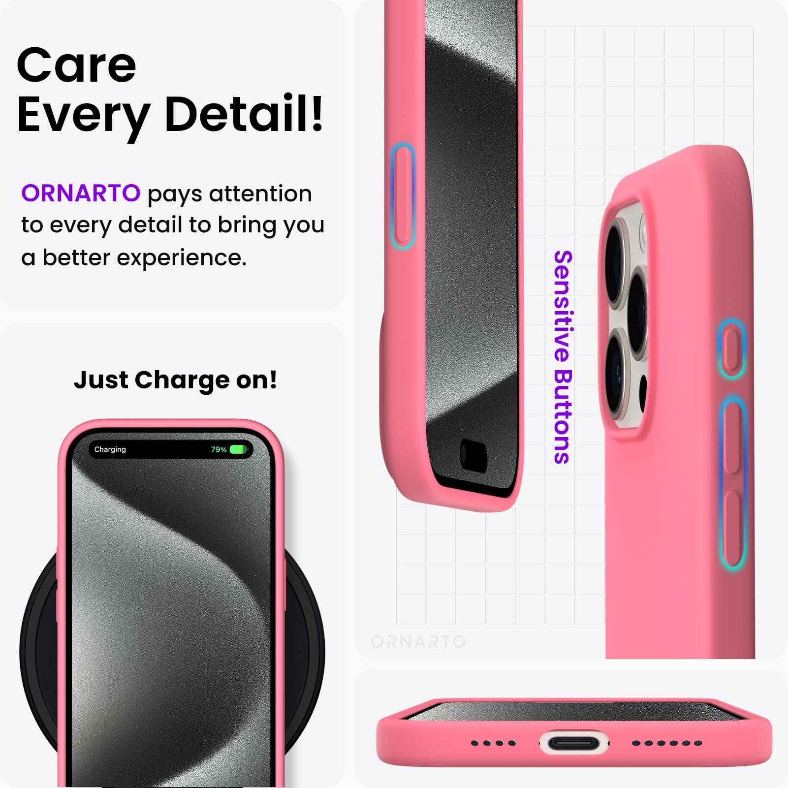 Care Every Detail! ORNARTO pays attention to every detail to bring you a better experience. Just Charge on! Charging 79% Sensitive Buttons 1 ORNARTO