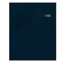 2026 Blue Sky Passages 8.5" x 11" Calendar Year Weekly & Monthly Planner, Faux Leather Cover, (148658-26) - Navy