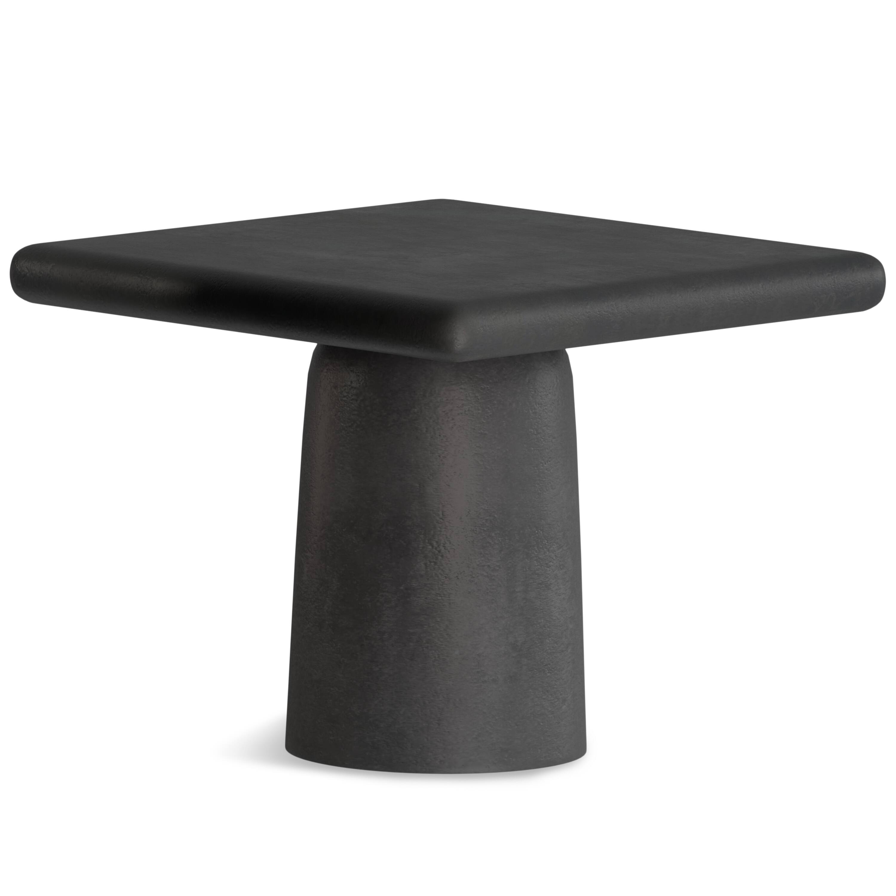 Alt View 4. Simpli Home - Zachary 21"  Contemporary Cast Aluminum Coffee Table 2 Piece Set in Graphite, Black Nickel, Fully Assembled - Graphite, Black Nickel.