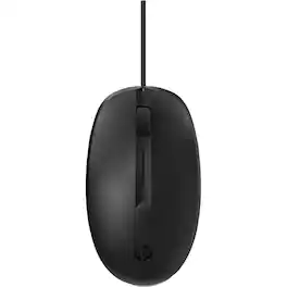HP - 128 Laser Wired Mouse - Optical - Cable - USB - 1200 dpi - Wired - Black