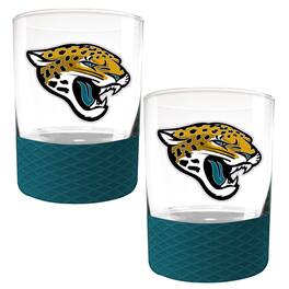 Great American Products - 2-Pack 14oz. Rocks Glass Set with Silcone Grip - Teal