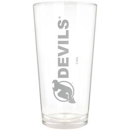 Great American Products - New Jersey Devils Etched 16oz. Vertical Rally Cry Pint Glass - Multicolor