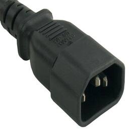 Sanoxy - Cables and Adapters; 10ft 16 AWG Computer Power Extension Cord (IEC320 C13 to IEC320 C14) - Black