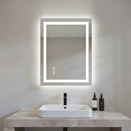 Kadyn - 32x24 Inch Frameless Rectangle LED Bathroom Mirror for Vanity Lighting