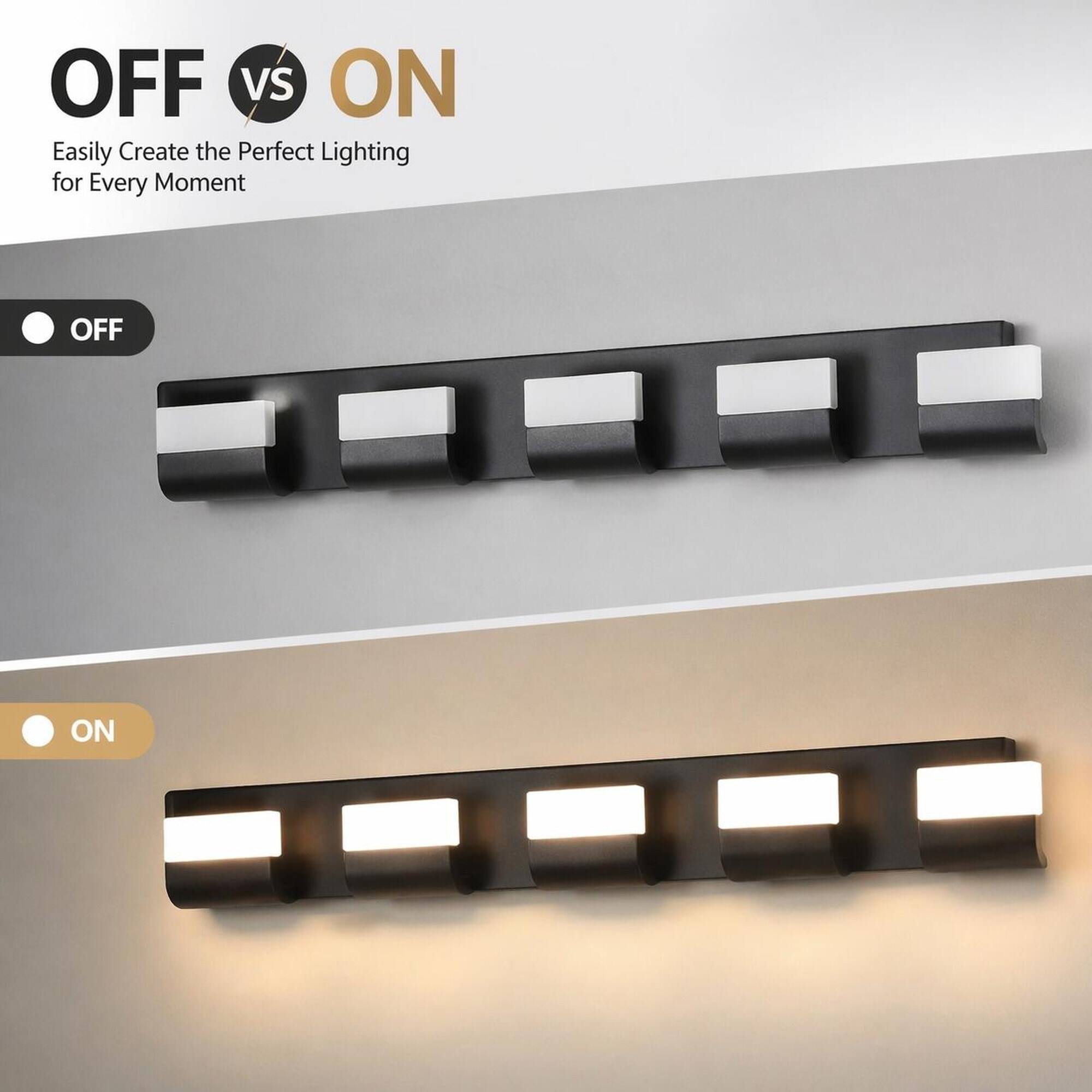 OFF vs ON  
Easily Create the Perfect Lighting for Every Moment  
OFF  
ON