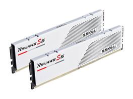 G.SKILL - Ripjaws S5 Series 32GB (2 x 16GB) DDR5 5200 Desktop Memory Model F5-5200J4040A16GX2-RS5W - White