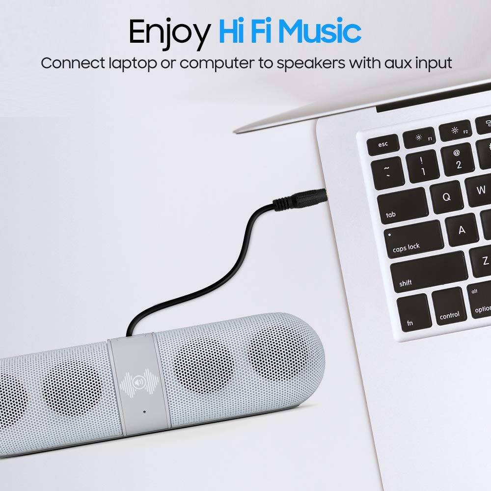 Enjoy Hi Fi Music  
Connect laptop or computer to speakers with aux input