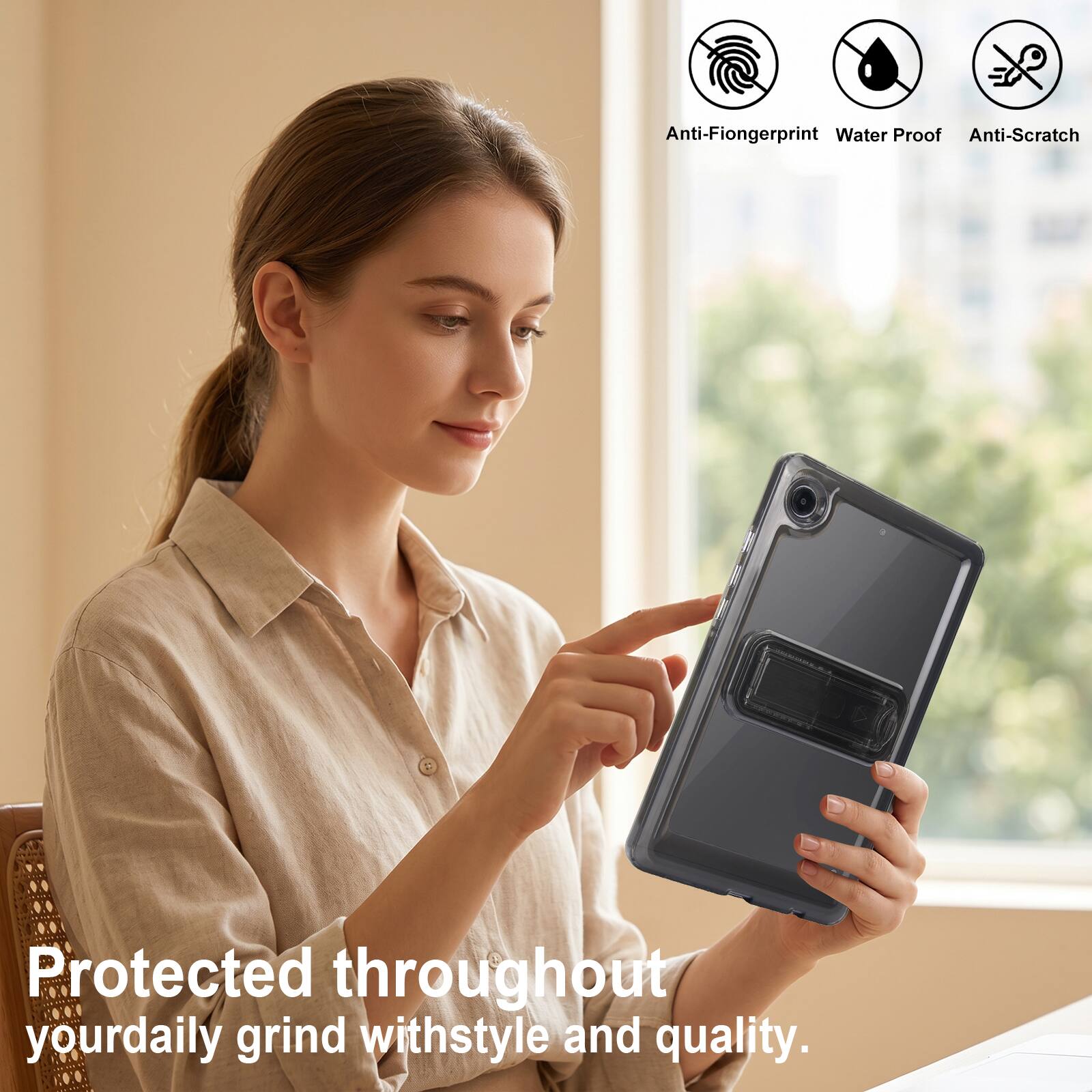 Anti-Fingerprint Water Proof Anti-Scratch Protected throughout your daily grind with style and quality.