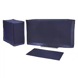 Unique Bargains - 3pcs Computer Dust Cover Set for 34" Monitor, Keyboard and Host PC, Non-Woven Dust Proof Protection Case - Blue