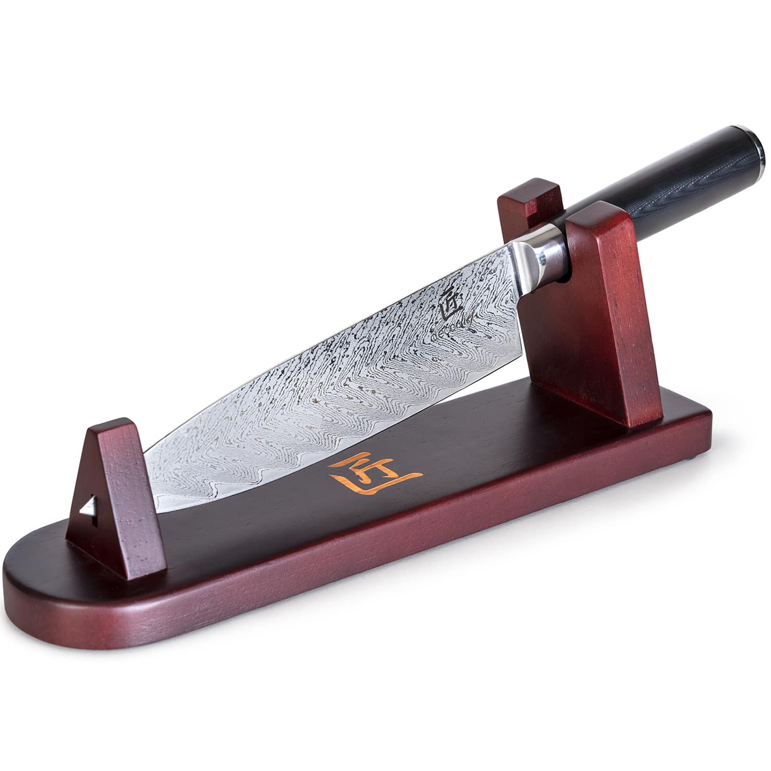 Deco Chef - 8-inch Razor Sharp Japanese Chef Knife K500JP - Black|Silver