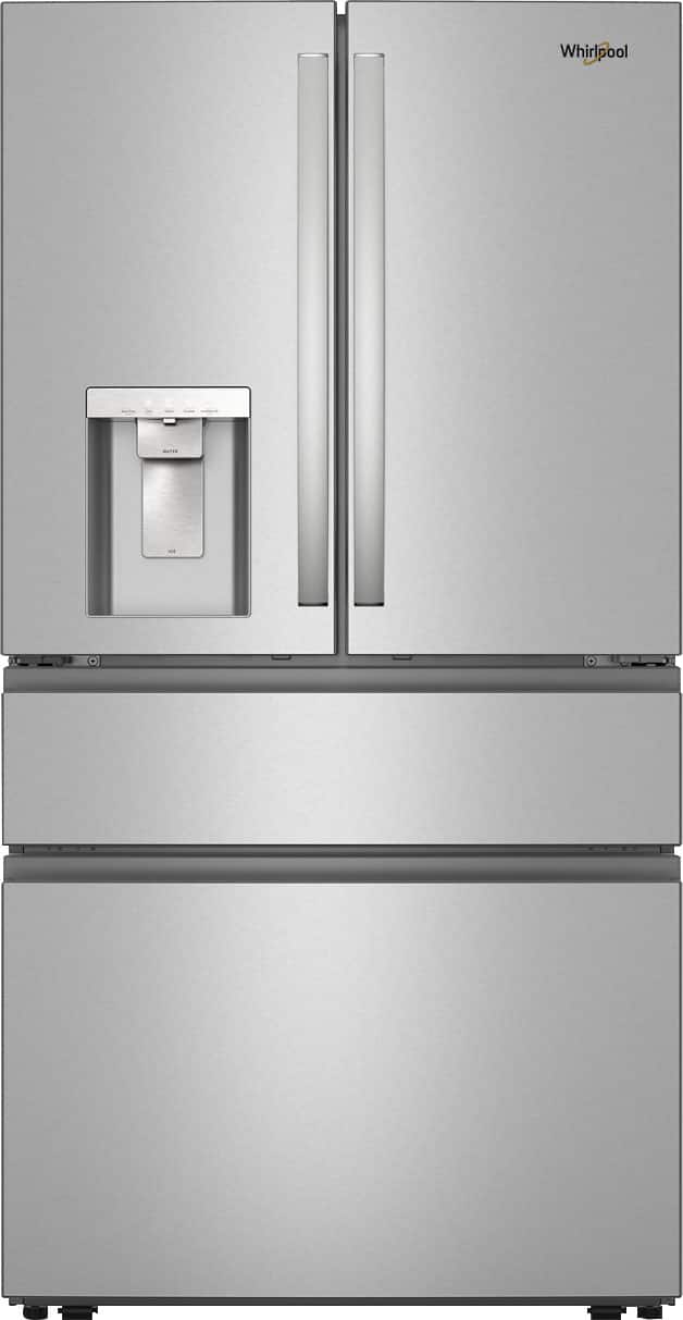 Front. Whirlpool - 29 Cu. Ft. French Door Refrigerator with Flexible Temperature Drawer - Fingerprint-Resistant Stainless Finish.