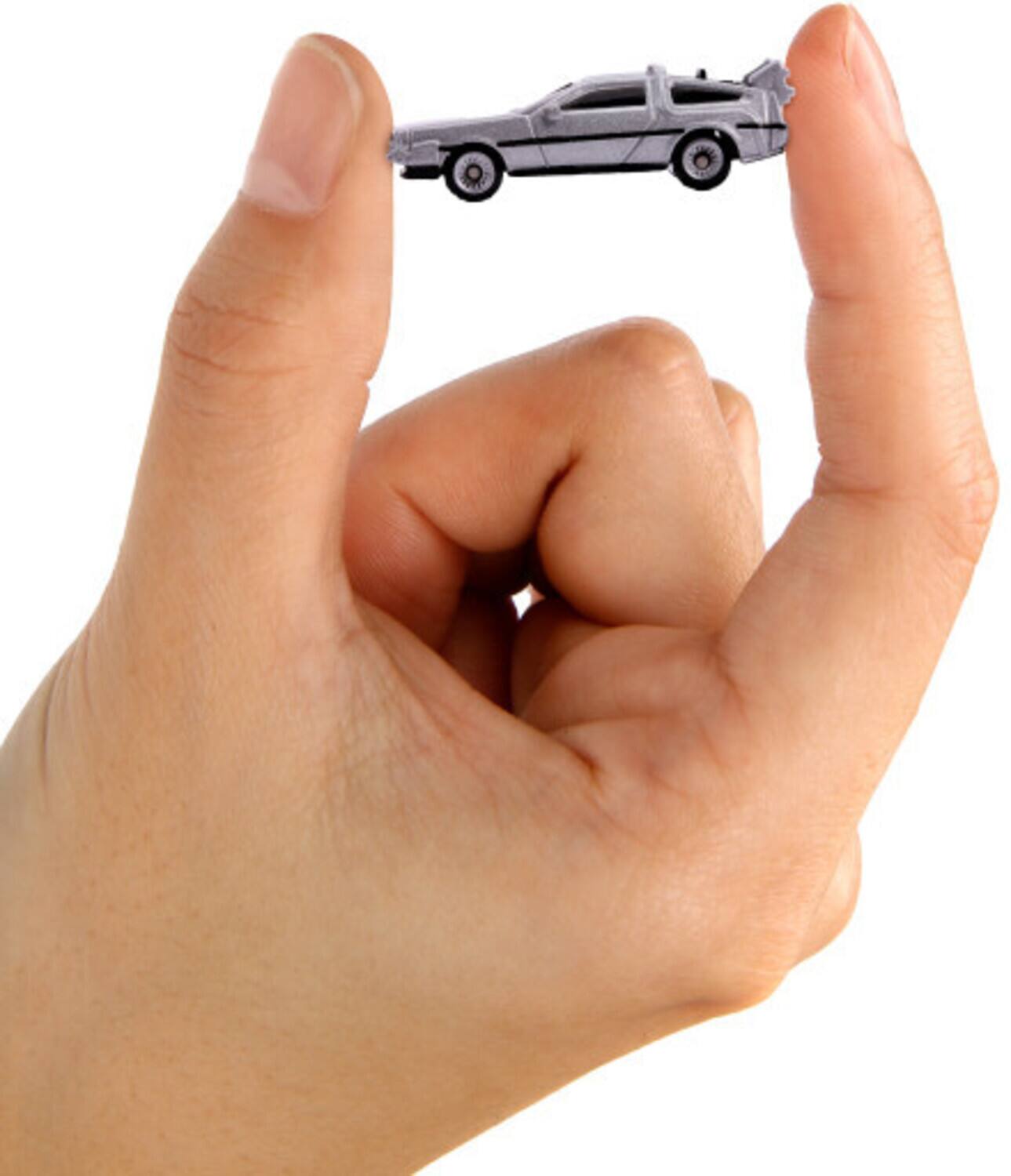 Alt View 2. Jada Toys - Back to the Future - Nano Hollywood Rides - Die-Cast Time Machine 3-Pack   - COLLECTIBLES - Multicolor.