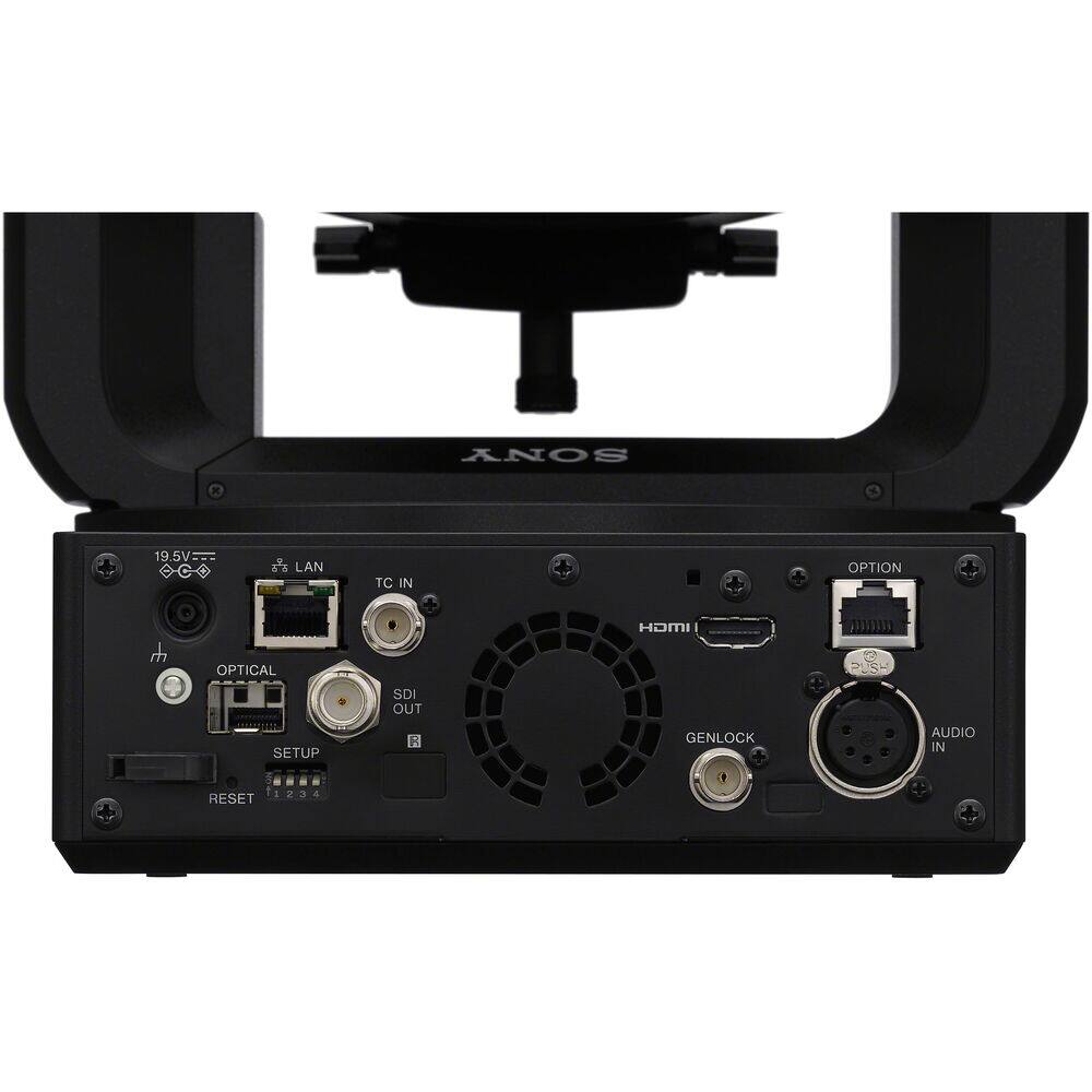 SONY

19.5V

LAN

TC IN

OPTION

OPTICAL

SDI OUT

SETUP

RESET

HDMI

GENLOCK

AUDIO IN