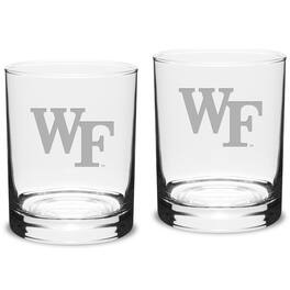 Jardine - Wake Forest Demon Deacons 14oz. 2-Piece Classic Double Old-Fashioned Glass Set - Multicolor