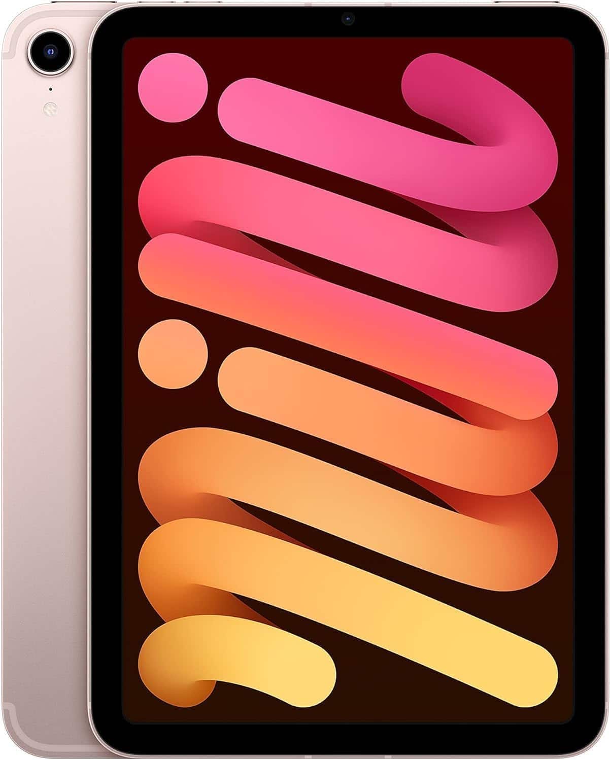 Apple - Certified Refurbished 8.3-Inch iPad mini (6th Generation) Wi-Fi + Cellular - 256GB - (Unlocked) - Pink - Front_Zoom