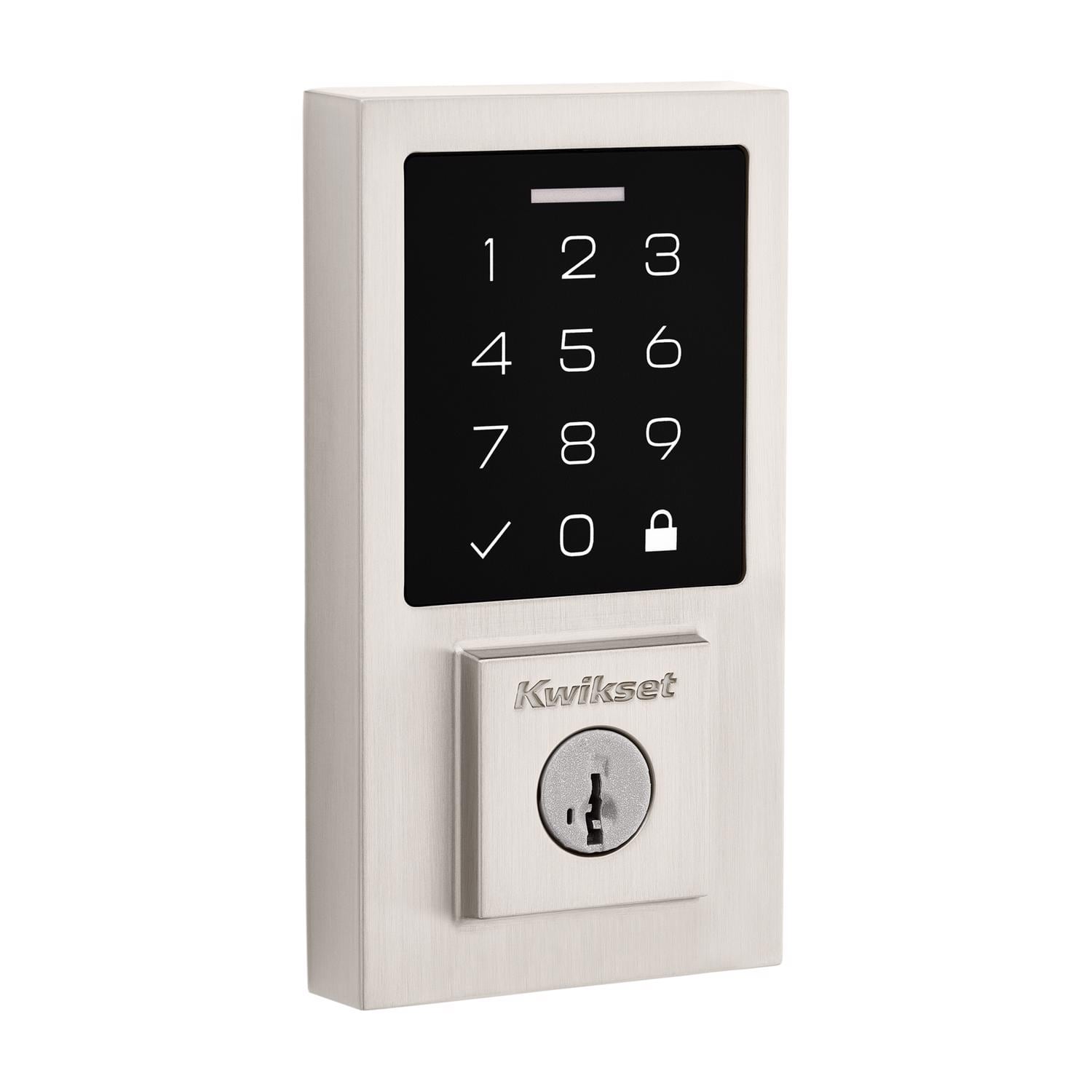 Kwikset - 270 SmartCode Satin Nickel Metal Electronic Touch Pad Deadbolt