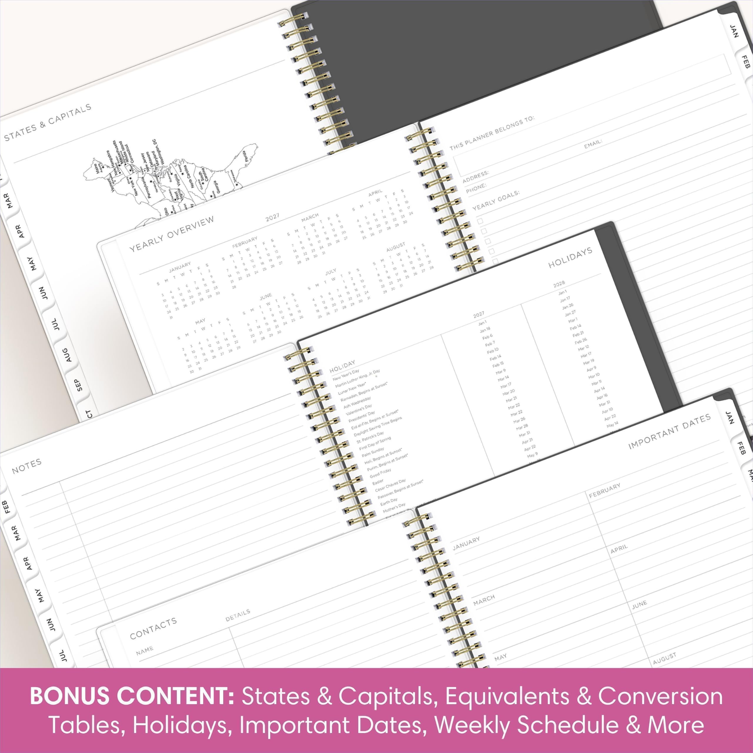 JAN FEB & CAPITALS BELONGS TO: STATES PLANNER EMAIL: THIS : ADDRESS: APRIL PHONE: GOALS: MAR or e YEARLY 2027 MARCH OVERVIEW 1% APR FEBRUARY " YEARLY AUGUST MAY JANUARY or JULY HOLIDAYS 2020 JUN JUNE are The  2027 Jan27 JUL and Mr? Minil, Add 2 If feenf are Not AUG HOLIDAY Mr.it SEP CT DATES JAN IMPORTANT FEB NOTES www. FEBRUARY FEB MAR JANUARY APRIL APR MAY MARCH JUNE JUN DETAILS CONTACTS JUL NAME MAY AUGUST BONUS CONTENT: States & Capitals, Equivalents & Conversion Tables, Holidays, Important Dates, Weekly Schedule & More