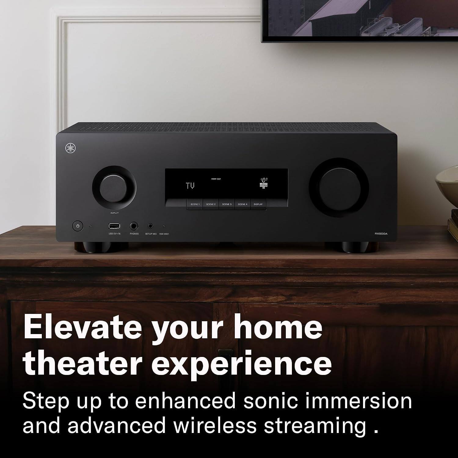 11:11  
SCIALY  
XIVI CARD SHANKS  
ESPUT  
NOT  
CG  
2017-21  
PICTION STUP MO --  
POSODA  

Elevate your home theater experience  
Step up to enhanced sonic immersion and advanced wireless streaming.
