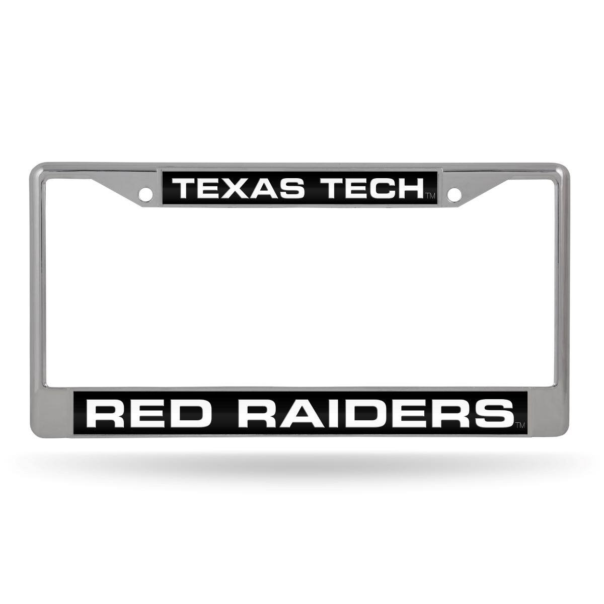 Texas Tech Red Raiders Chrome Metal License Plate Frame Holder