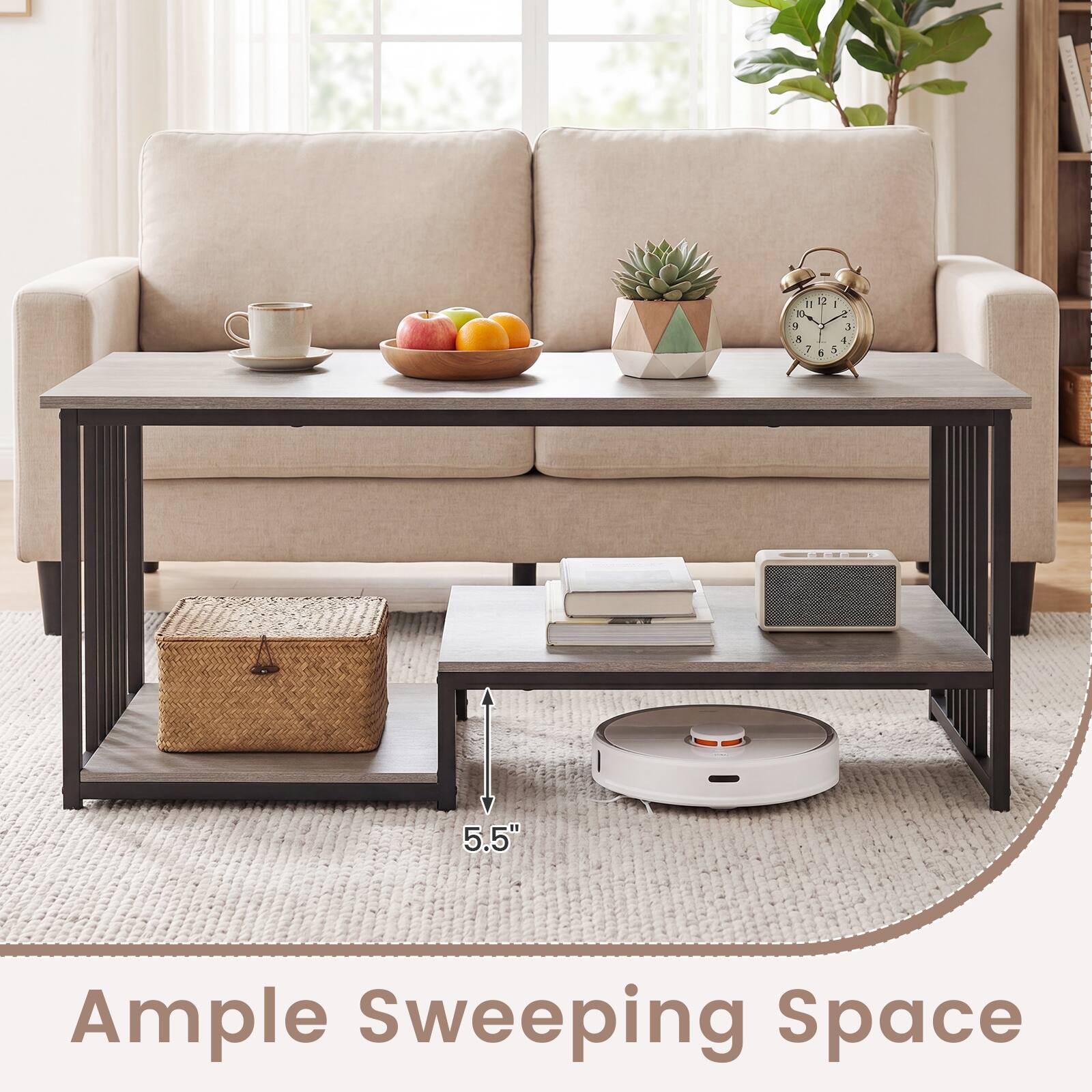- 1 O 9 7 2 - A J 4 a 5 5.5" Ample Sweeping Space