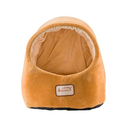 Front. Armarkat - Cat Bed Brown and Ivory - Brown.