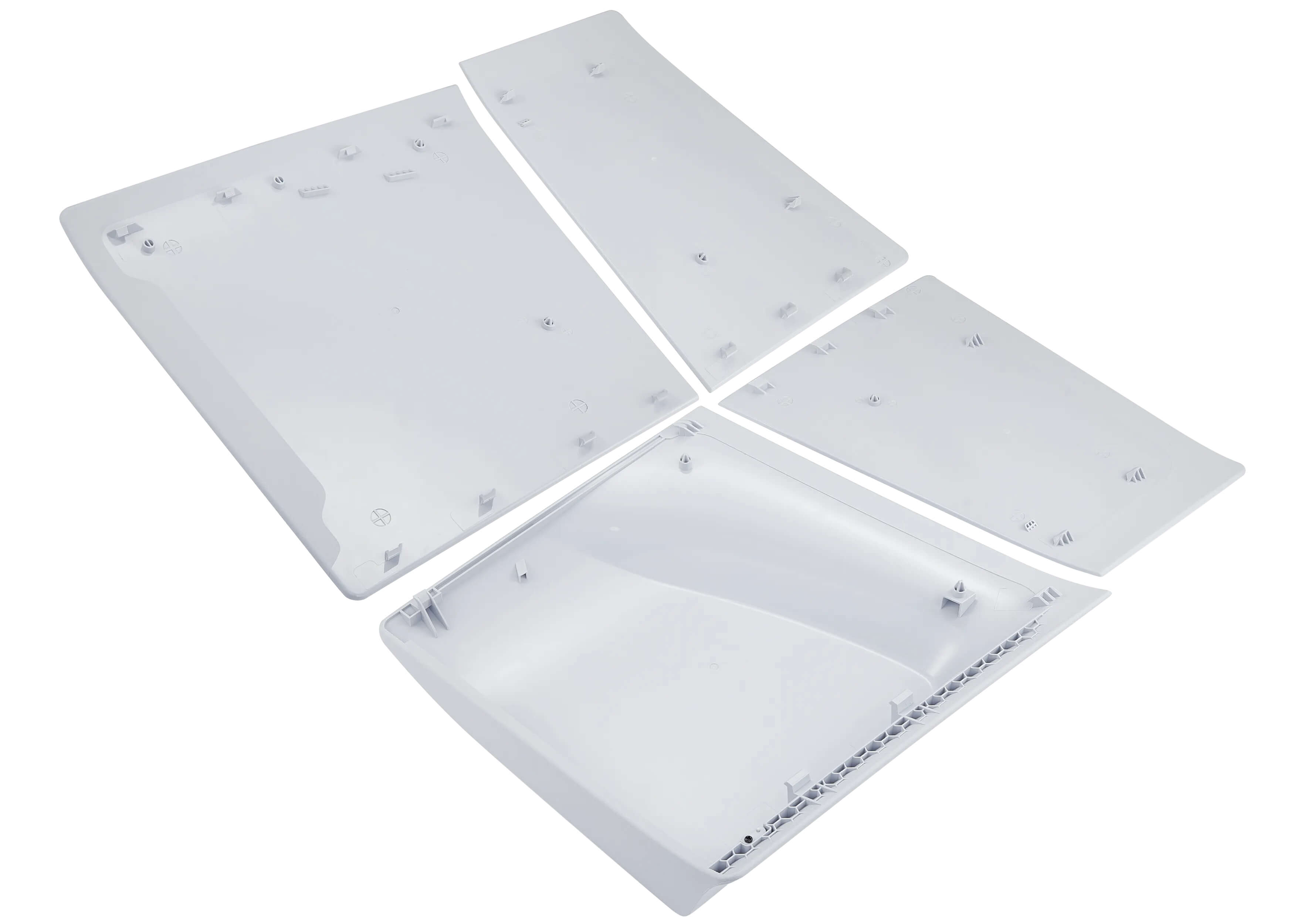 Alt View 2. MobileSentrix - Ghost of Yotei - Faceplate Covers (Top & Bottom) Replacement Compatible For PlayStation 5 Slim Disc Edition PS5 - White - White.