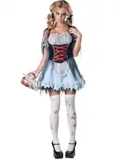 Front. InCharacter - Sexy Zombie Beer Maiden Costume Adult X-Large - Blue.