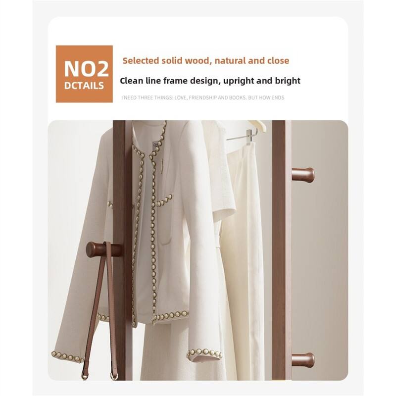 Selected solid wood, natural and close  
Clean line frame design, upright and bright  

NO2  
DCTAILS  

I NEED THREE THINGS: LOVE, FRIENDSHIP AND BOOKS. BUT HOW ENDS