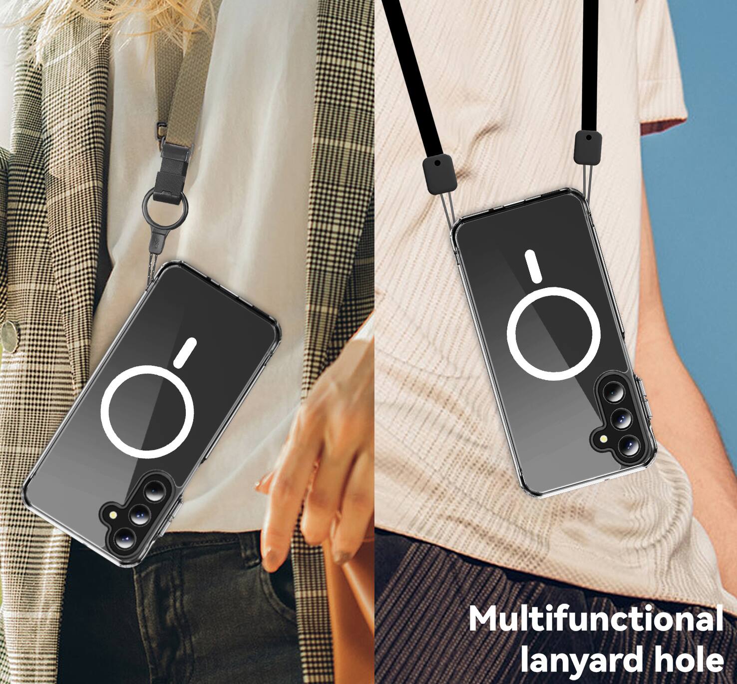 Multifunctional lanyard hole